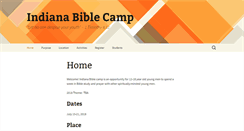 Desktop Screenshot of indianabiblecamp.com