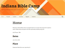 Tablet Screenshot of indianabiblecamp.com
